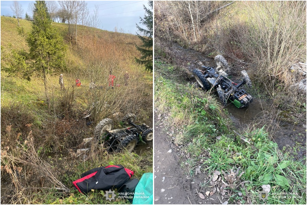 Во Львовской области трактор съехал в кювет и опрокинулся: водитель погиб