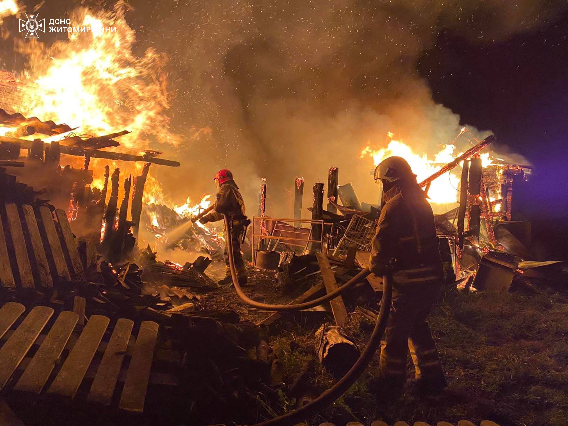 В Житомирской области во время пожара погибли две женщины