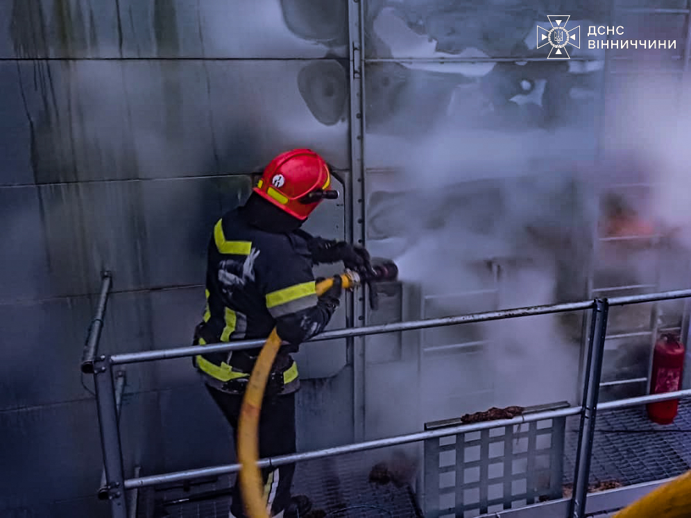 На Вінниччині ліквідували дві пожежі в зерносушарках