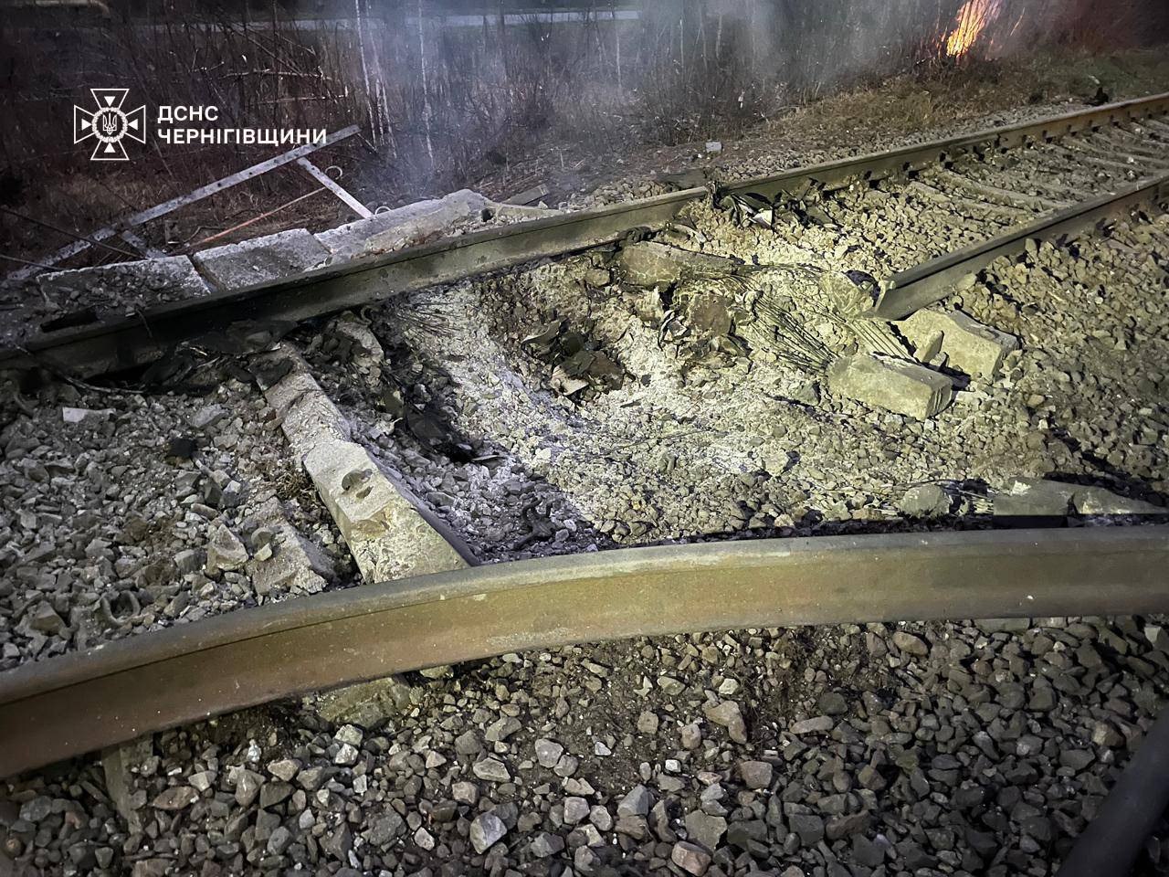 Дроны атаковали Черниговщину: попали по транспортной инфраструктуре