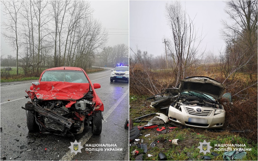 В Черкасской области в ДТП травмировались пять человек, среди них - два ребенка