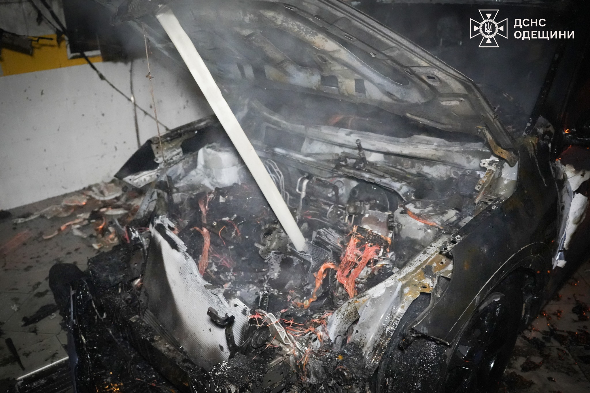 В Одесі сталася пожежа на СТО