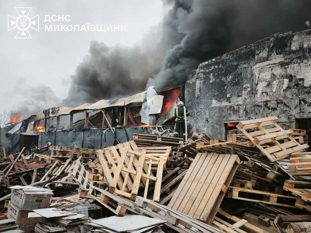 В Николаевской области ликвидировали масштабный пожар