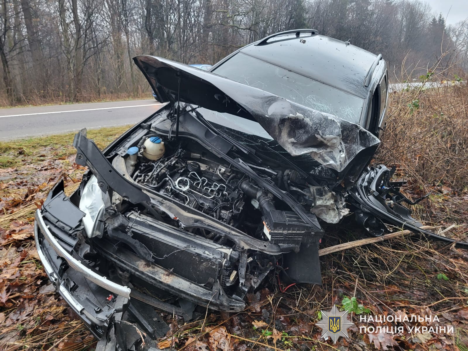 ДТП на Львовщине: один из легковушек превратился в металлолом