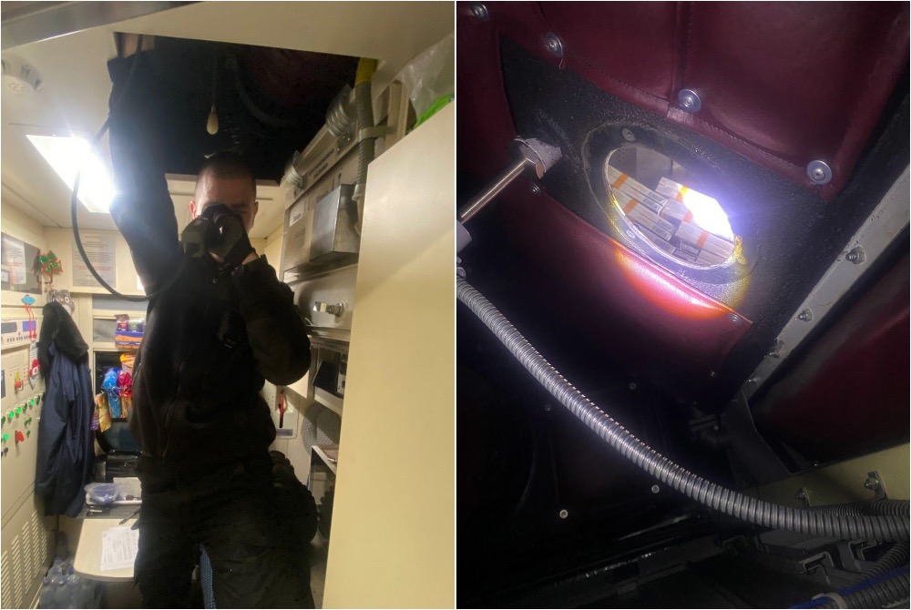 У поїзді до Польщі службовий собака знайшов сховок із контрабандними сигаретами