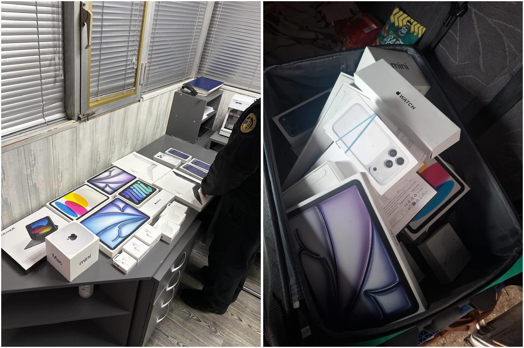 На Буковине таможенники изъяли гаджеты Apple на полмиллиона гривен