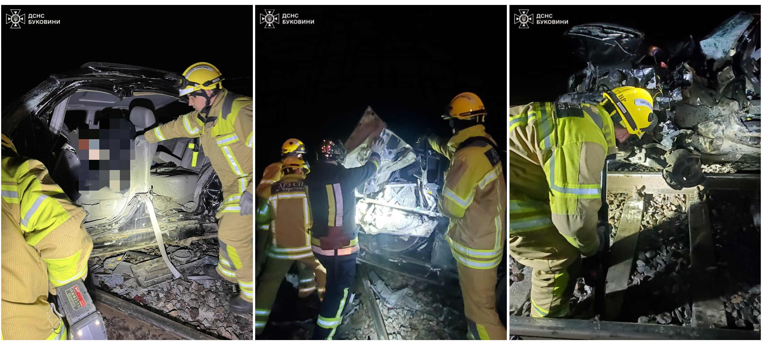 На Буковине на железнодорожном переезде тепловоз въехал во внедорожник: есть погибший